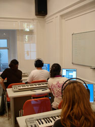 laboratorio de producción musical con PC